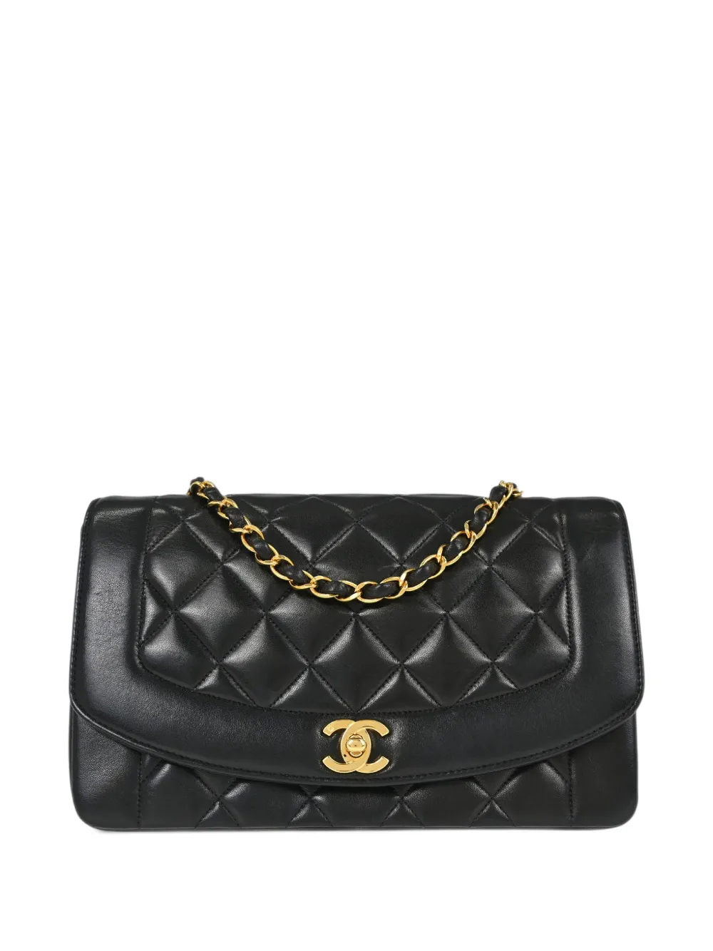 CHANEL Pre-Owned medium Diana quilted shoulder bag - Schwarz