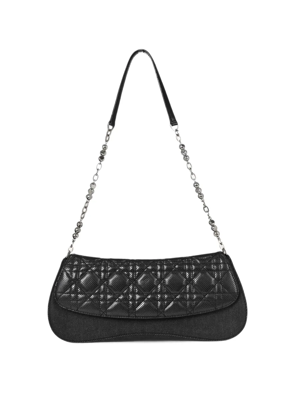 Christian Dior Pre-Owned Cannage perforated shoulder bag - Schwarz