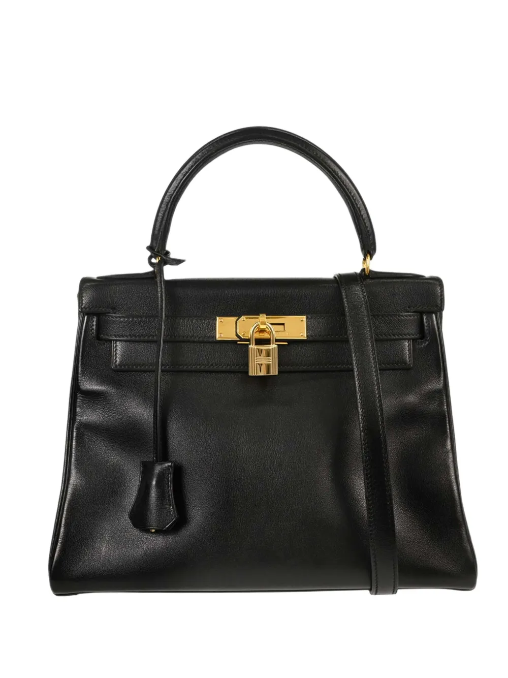 Hermès Pre-Owned 1996 Kelly 28 Retourne tote bag - Schwarz