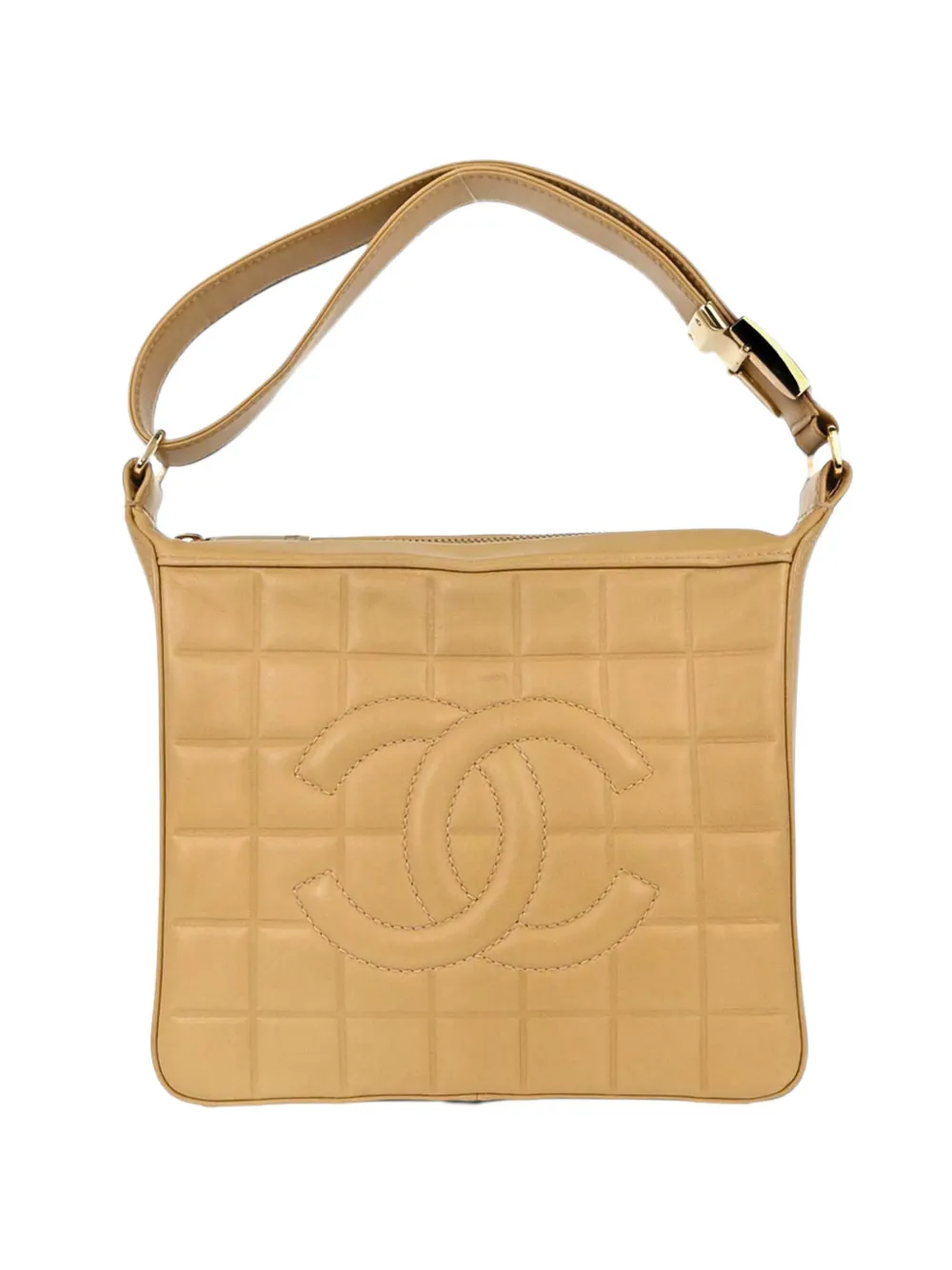 CHANEL Pre-Owned Choco Bar CC handbag - Nude