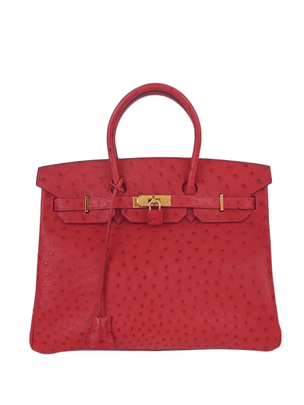 Hermès Pre-Owned 2004 Birkin 35 ostrich leather tote bag - Rot