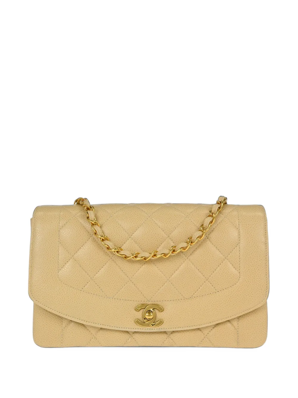 CHANEL Pre-Owned medium Diana shoulder bag - Nude