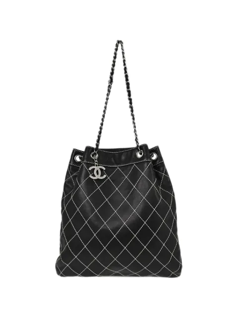 CHANEL Pre-Owned Wild Stitch chain bucket bag