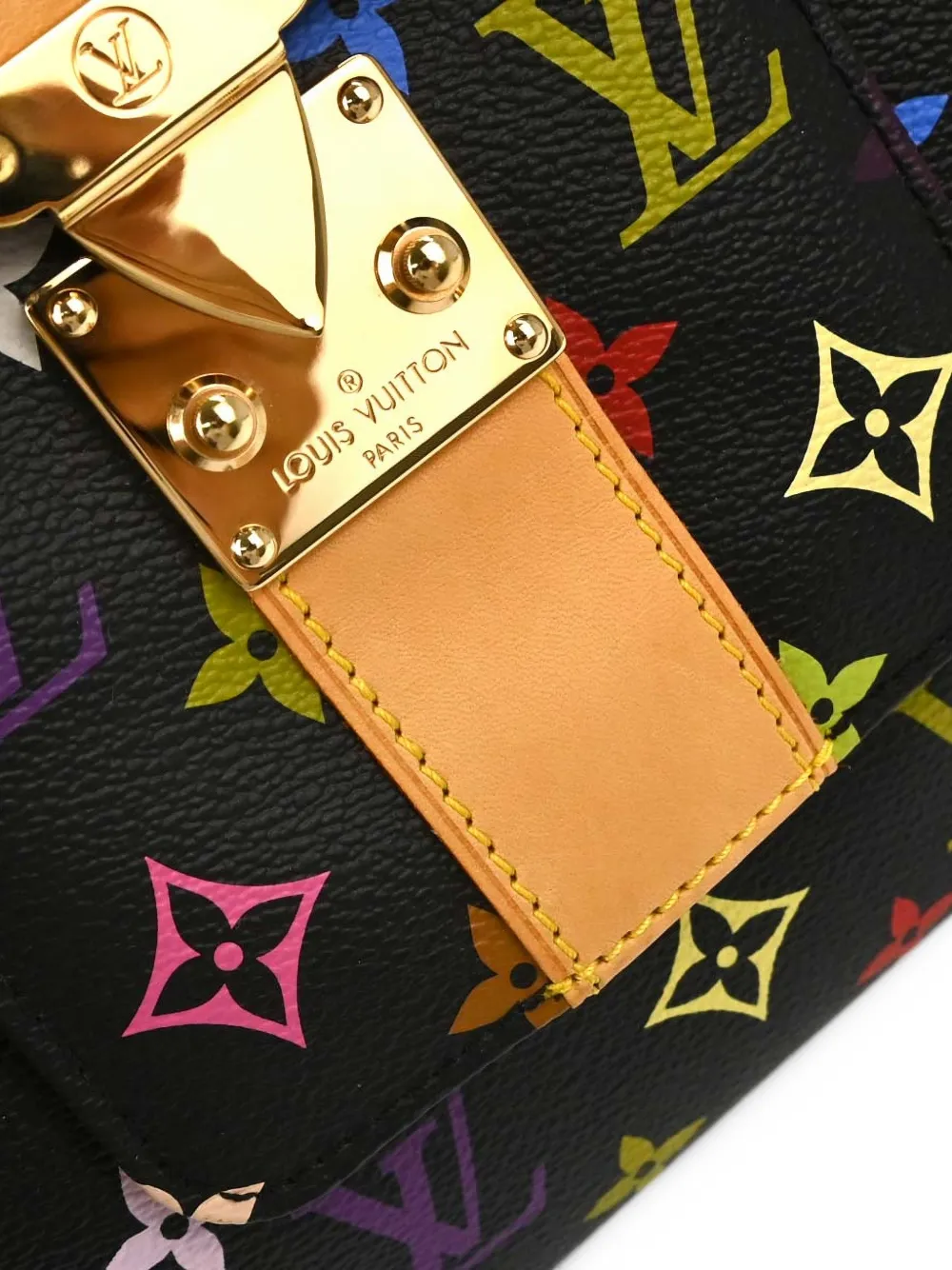 Louis Vuitton Pre-Owned Speedy 30 Monogram Multicolor tote bag Zwart