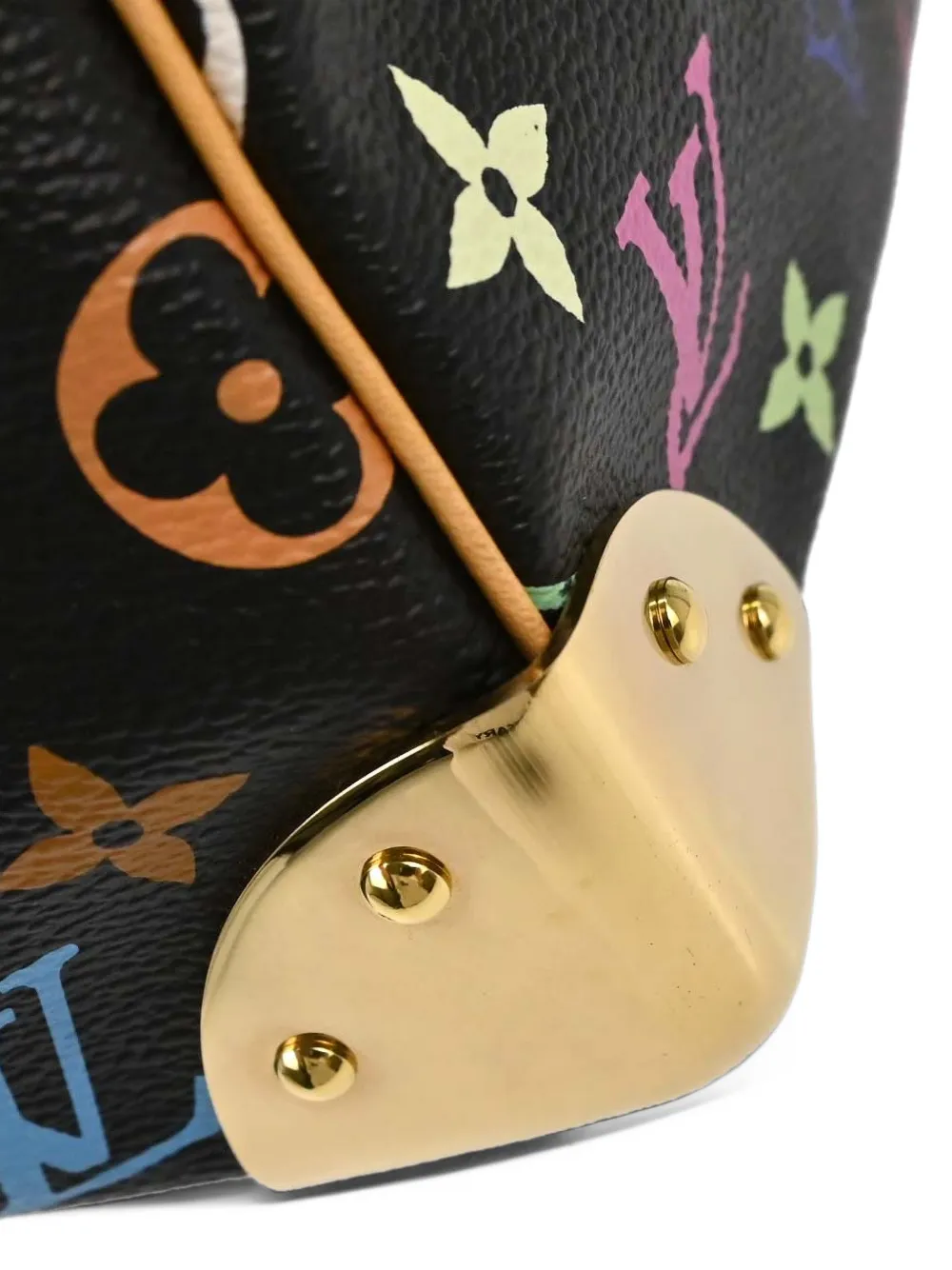 Louis Vuitton Pre-Owned Speedy 30 Monogram Multicolor tote bag Zwart