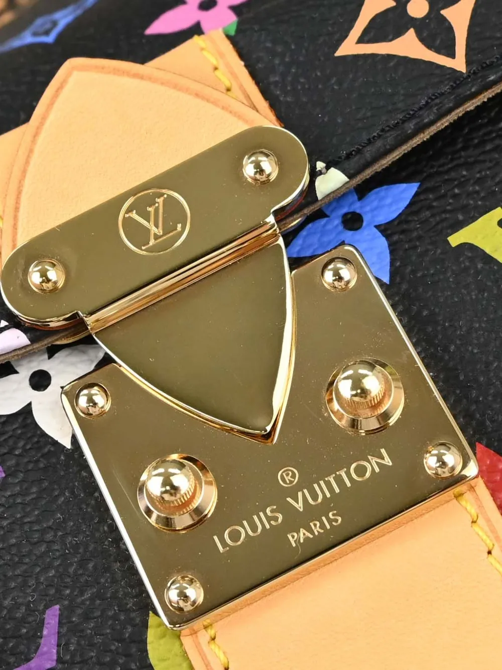 Louis Vuitton Pre-Owned Speedy 30 Monogram Multicolor tote bag Zwart