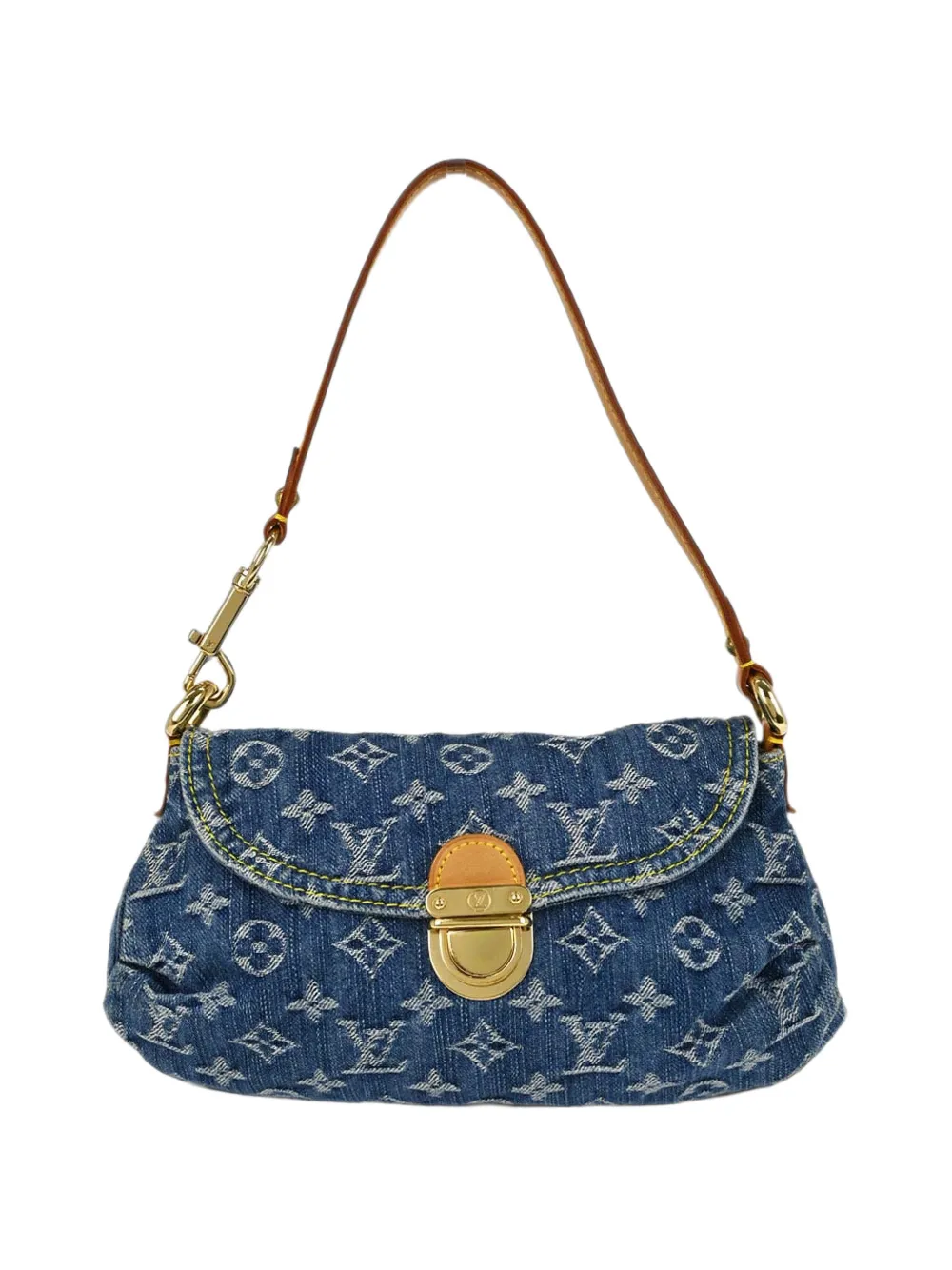 Louis Vuitton Pre-Owned mini Monogram denim shoulder bag - Blu