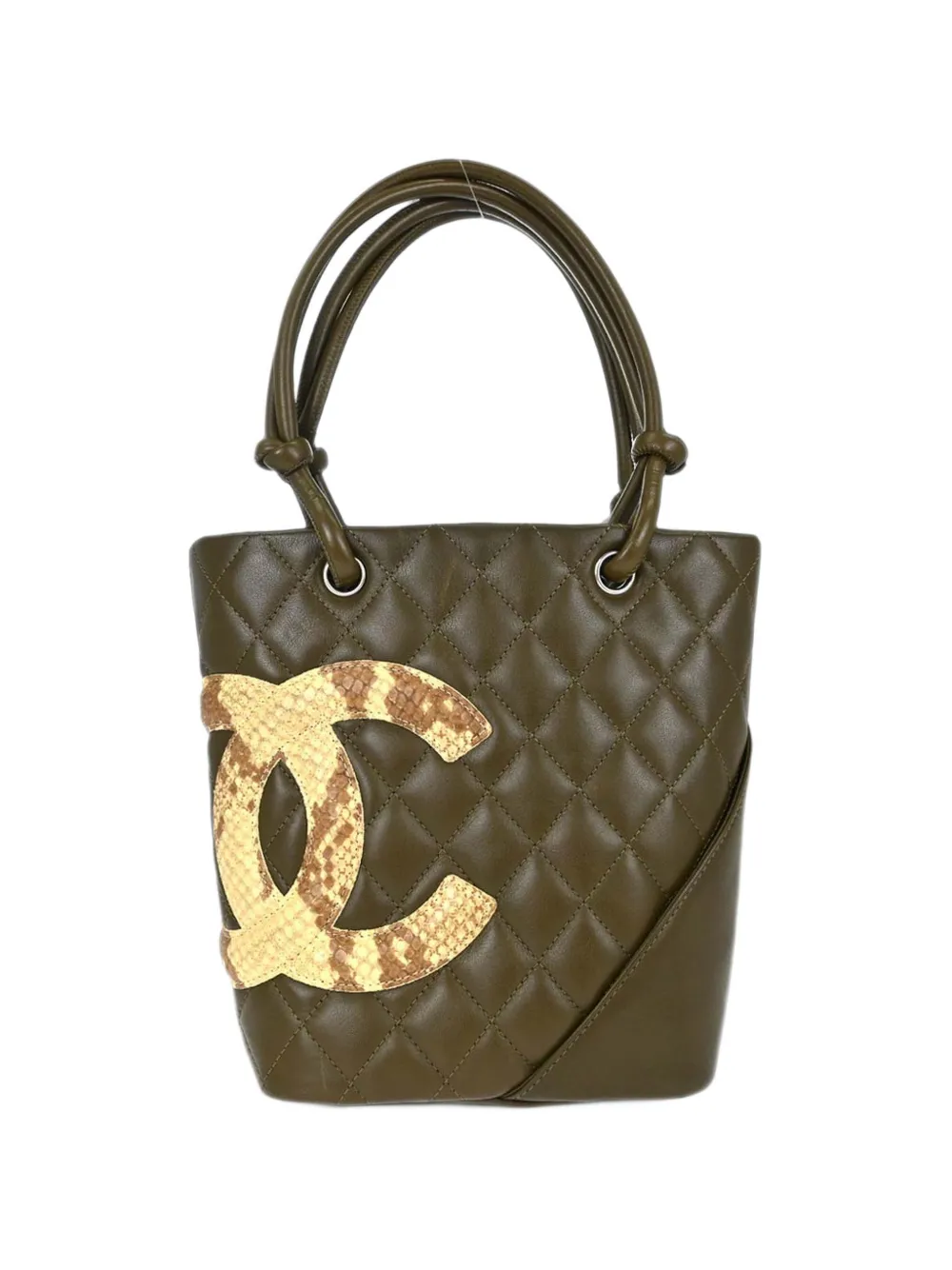 CHANEL Pre-Owned Cambon Ligne quilted tote bag - Grün