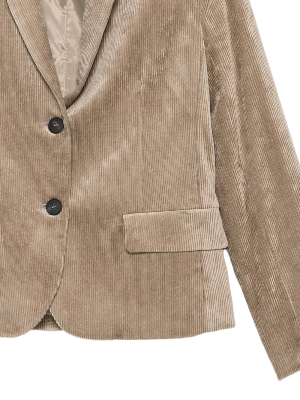 Antonelli corduroy single-breasted jacket Beige