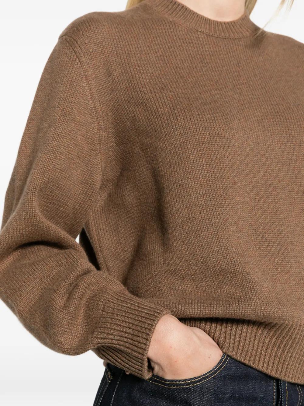 Loro Piana classic crewneck sweater Bruin
