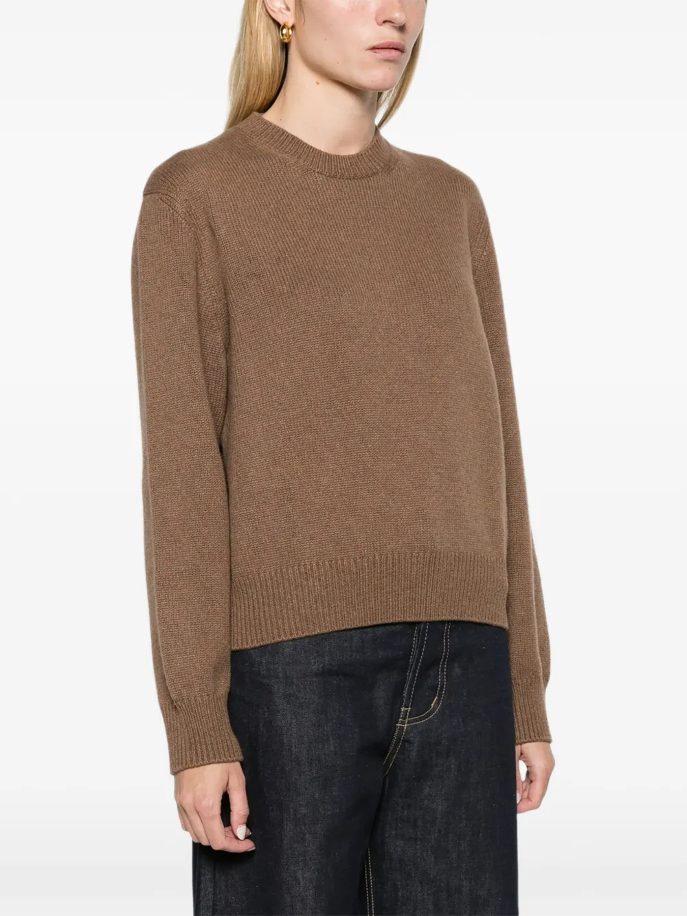 Loro Piana classic crewneck sweater Bruin