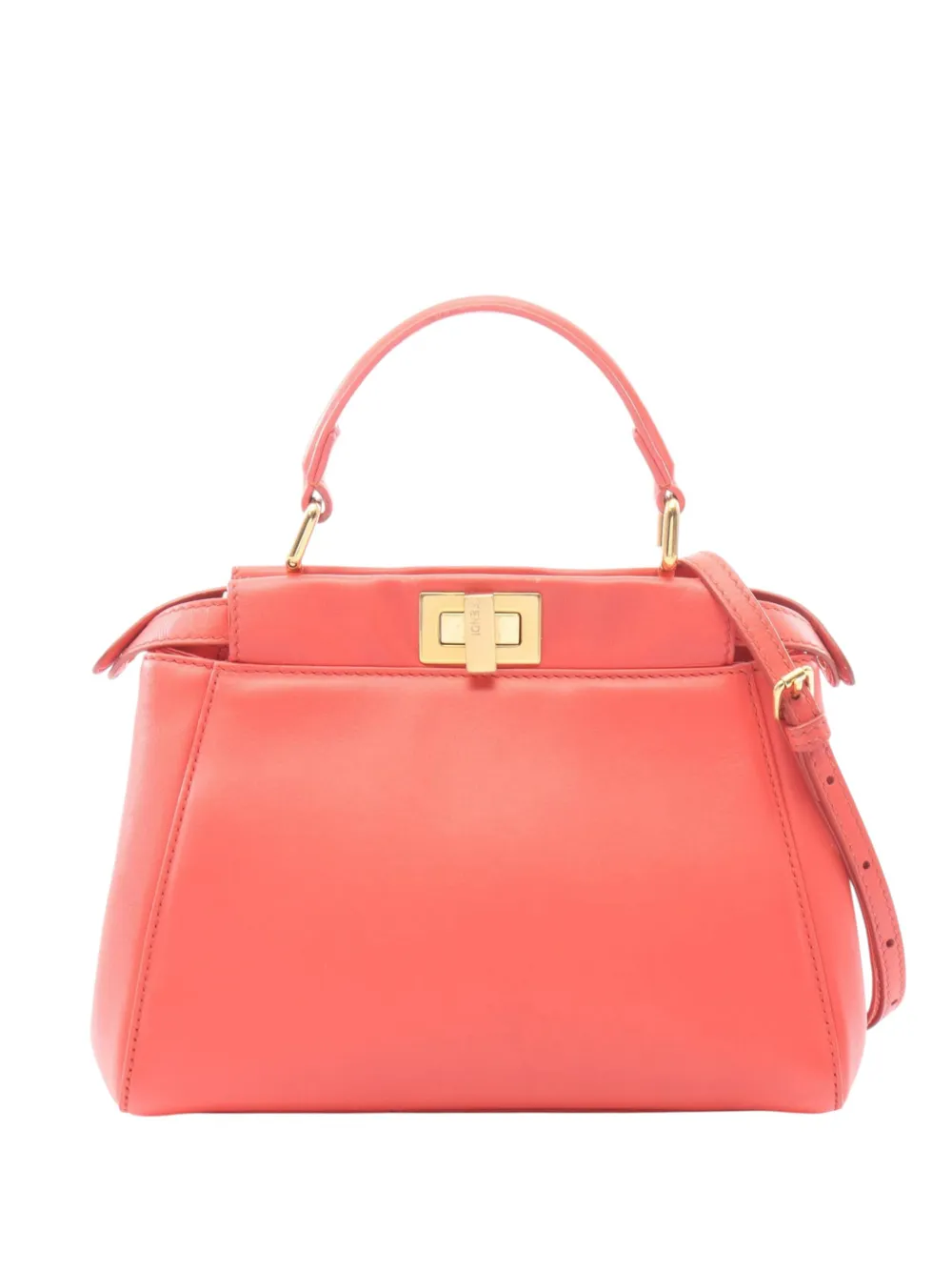 Fendi Pre-Owned 2000-2010 Mini Leather Iconic Peekaboo satchel - Rosa