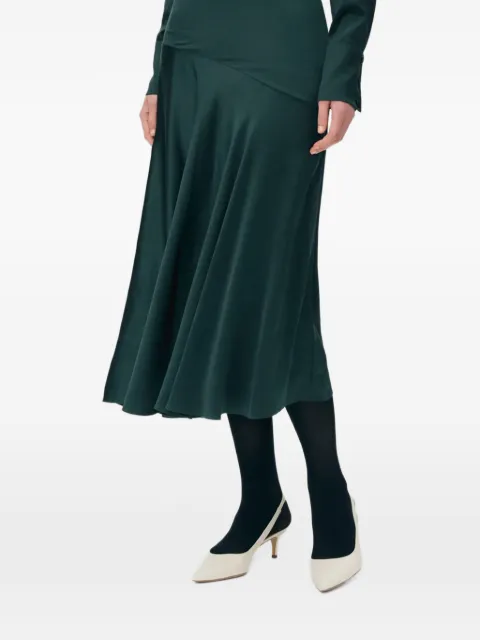 Adam Lippes Tess silk midi skirt