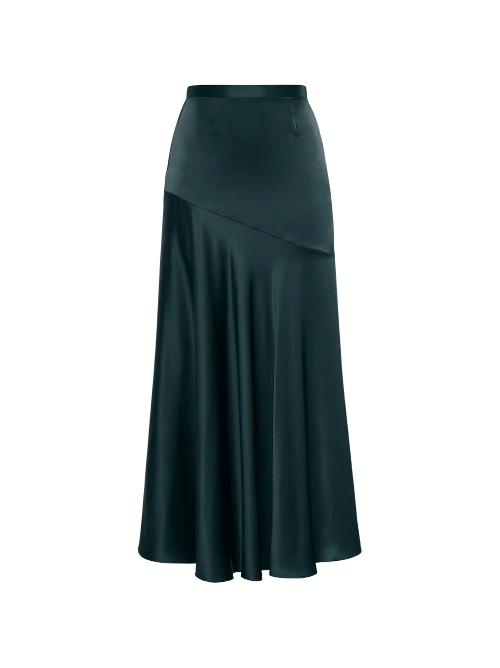 Adam Lippes Tess silk midi skirt Groen