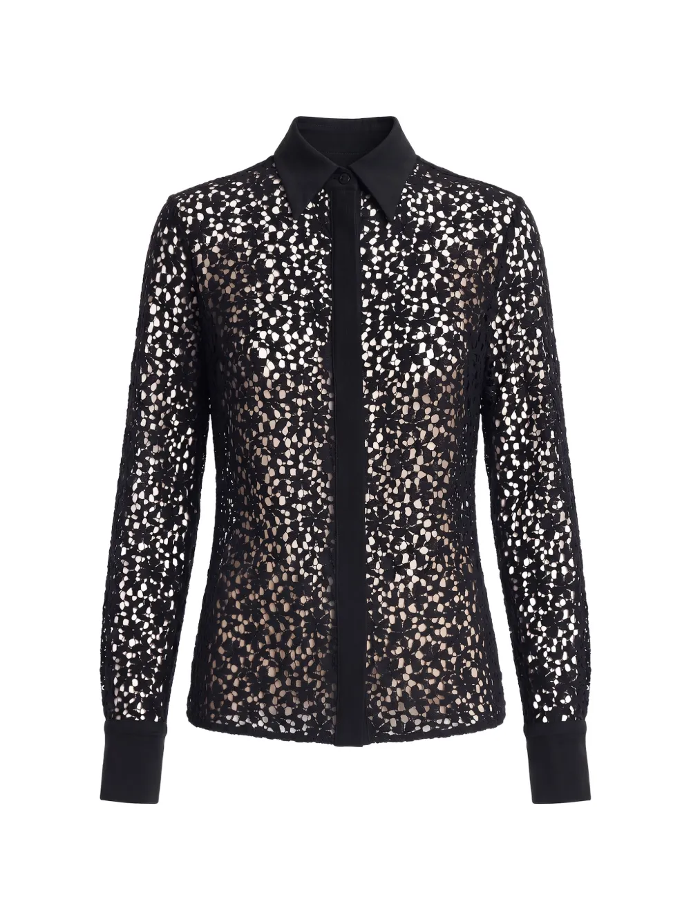 Maria McManus slim-fit semi-sheer shirt - Schwarz