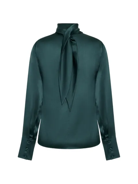 Adam Lippes Blaine long-sleeve silk blouse