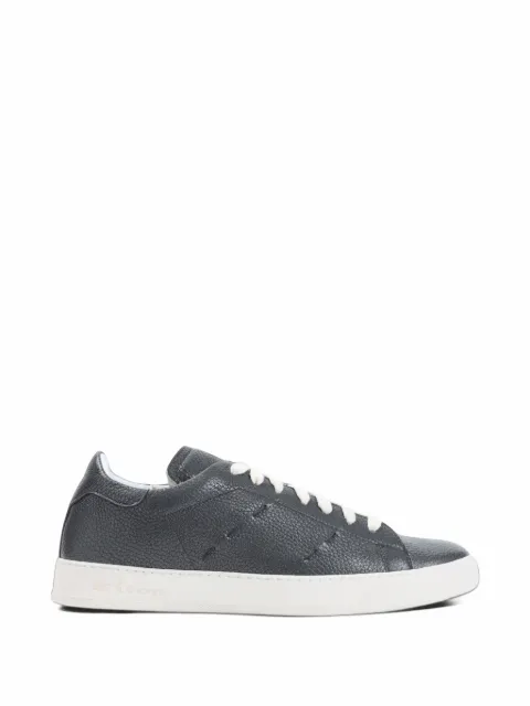 Kiton grained-leather low-top sneakers