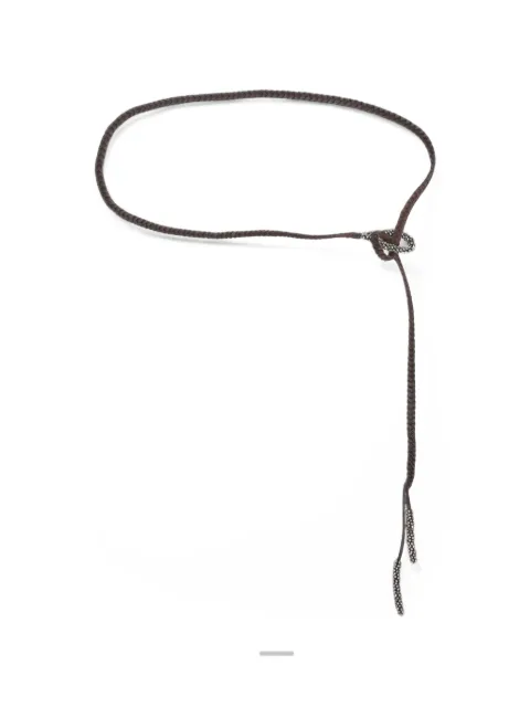 Antonelli braided bead-embellished belt