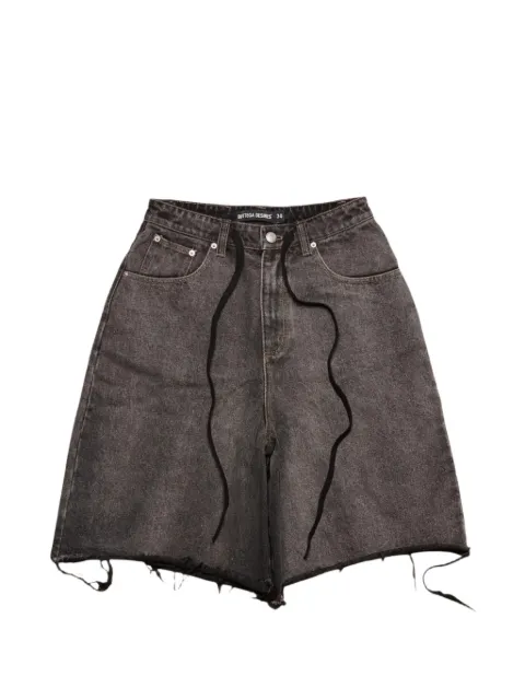 Bottega Desires 182 raw-cut denim shorts