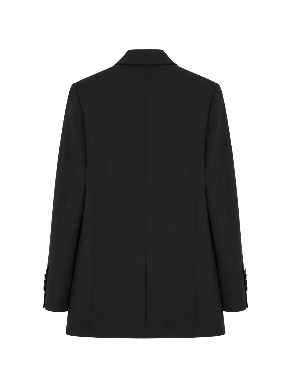 Moschino shawl-lapel wool jacket Zwart