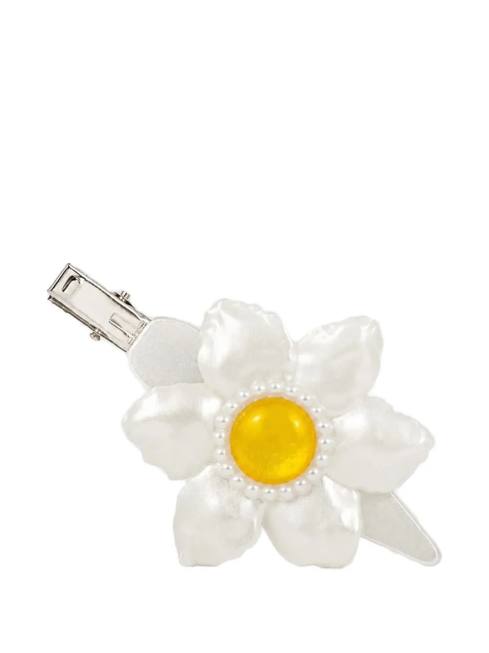 LA MANSO x Tetier After Ego flower hair clip - Bianco