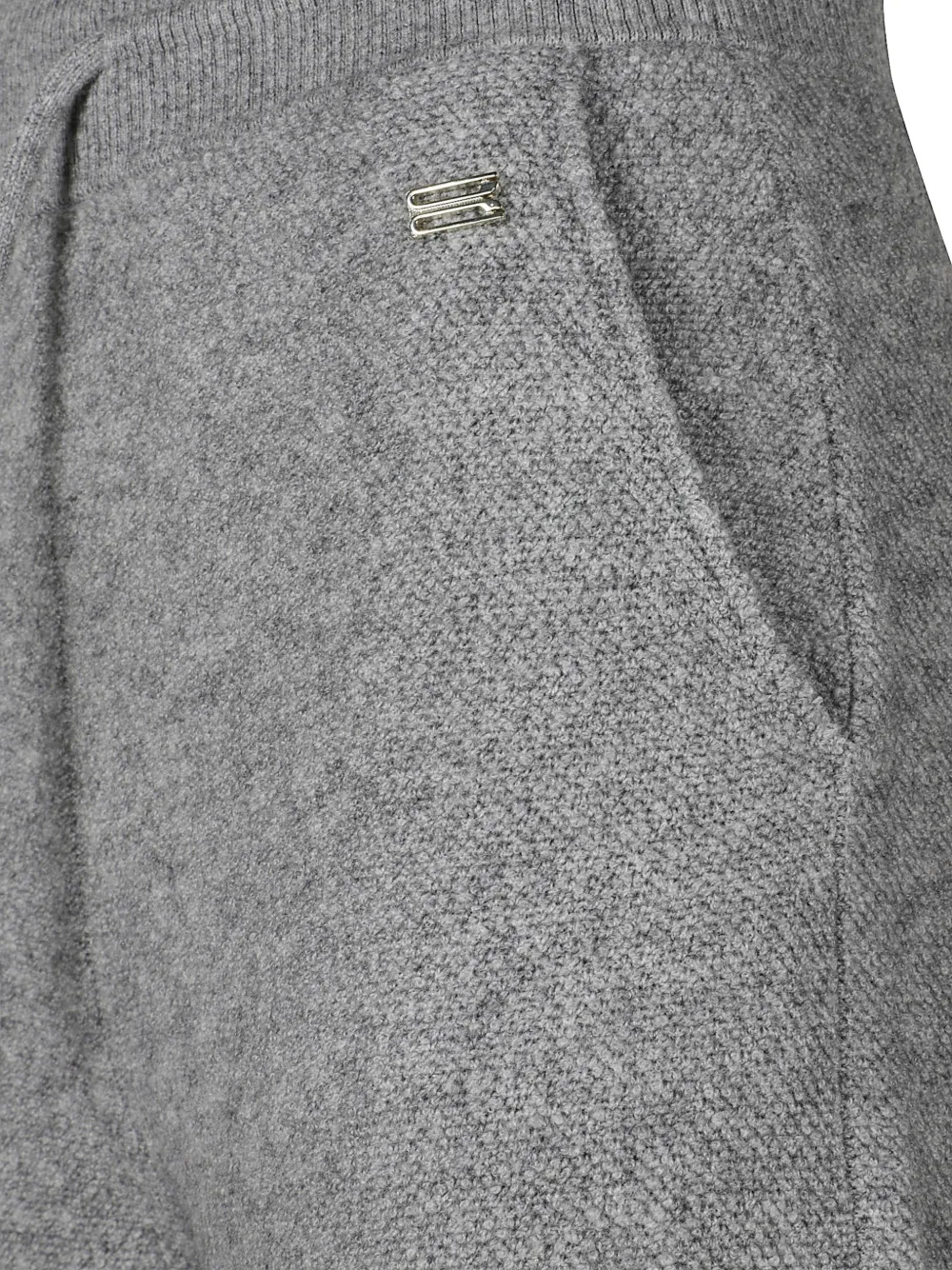 Victoria Beckham Klara logo-plaque track pants Grijs