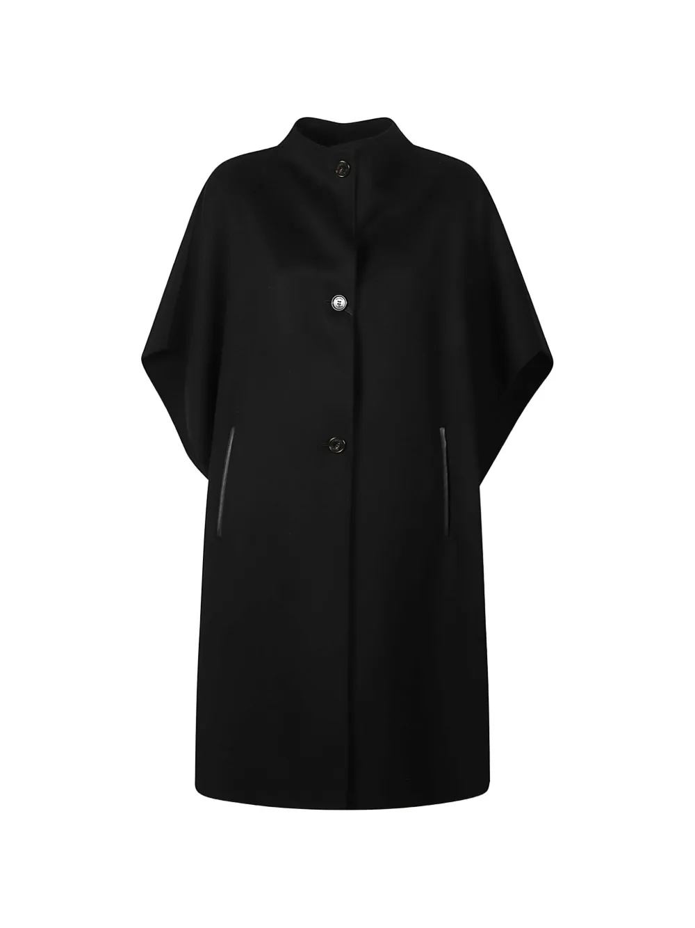 Max Mara button-up cape - Nero