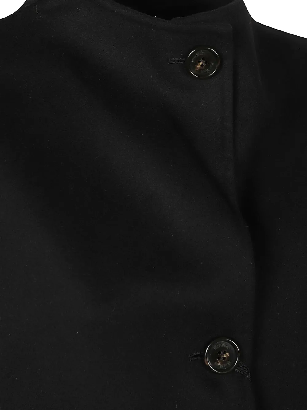 Max Mara button-up cape Zwart