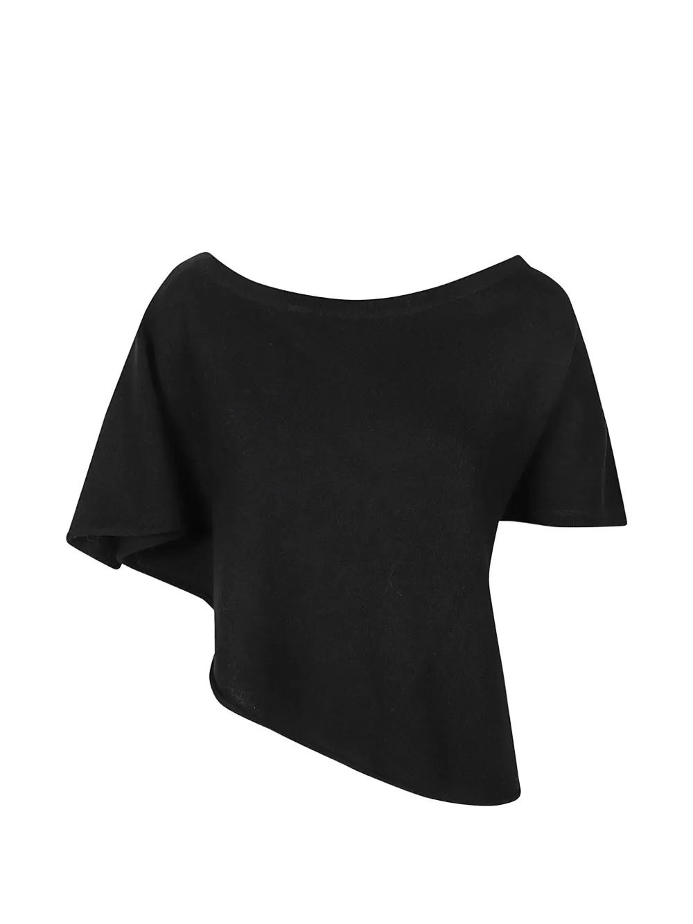 Lisa Yang asymmetric off-shoulder top Zwart