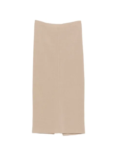 Antonelli ribbed-knit rear-slit skirt