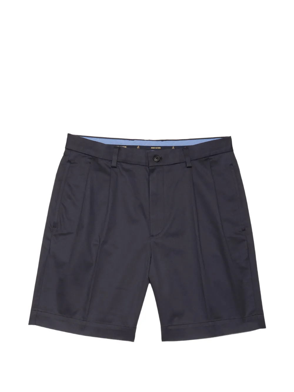 Brooks Brothers pleated-front cotton shorts - Blau