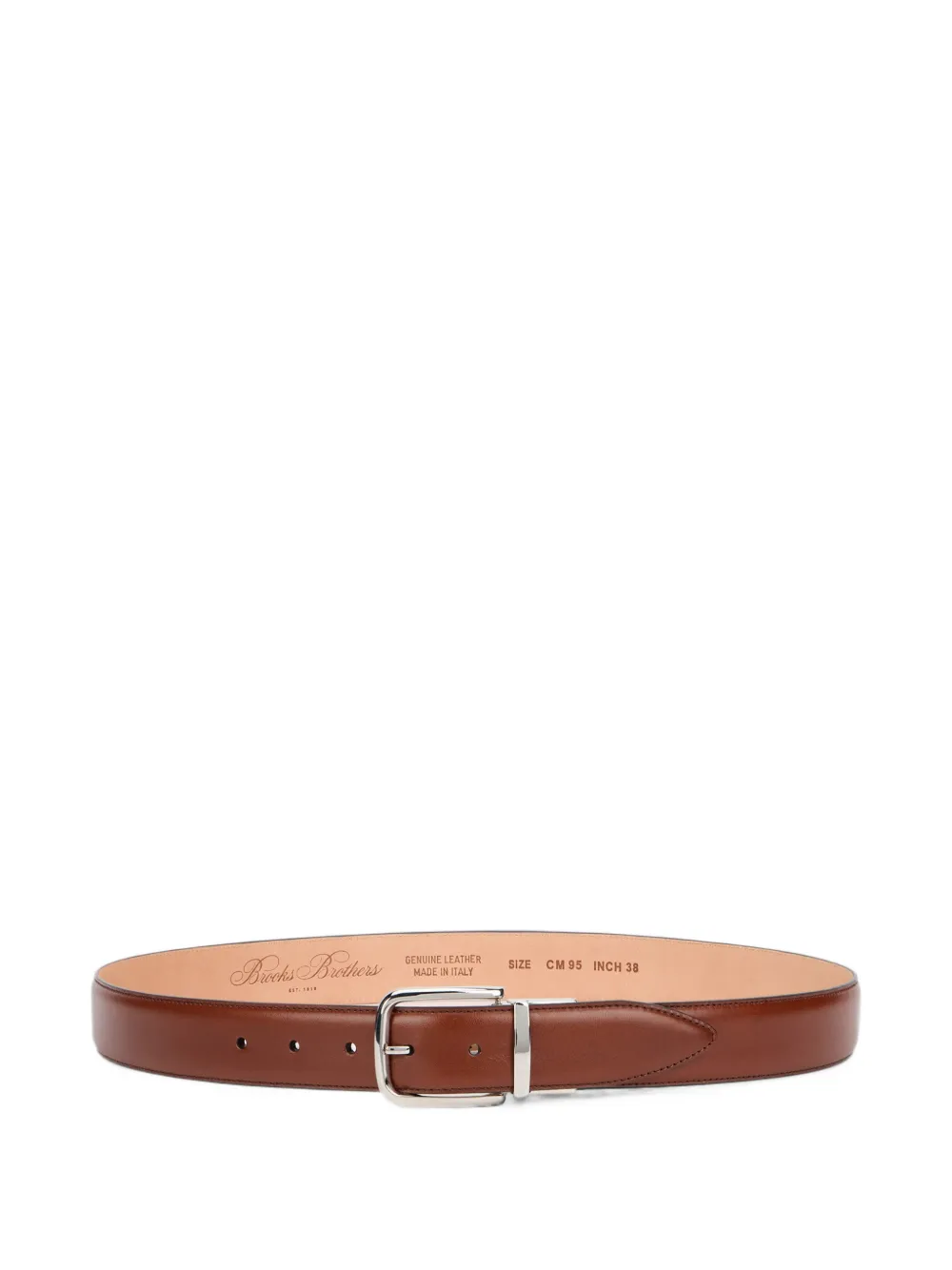 Brooks Brothers stretchable leather belt - Marrone