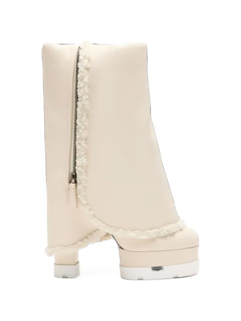 Casadei Nancy Winnipeg faux-fur trim ankle boots