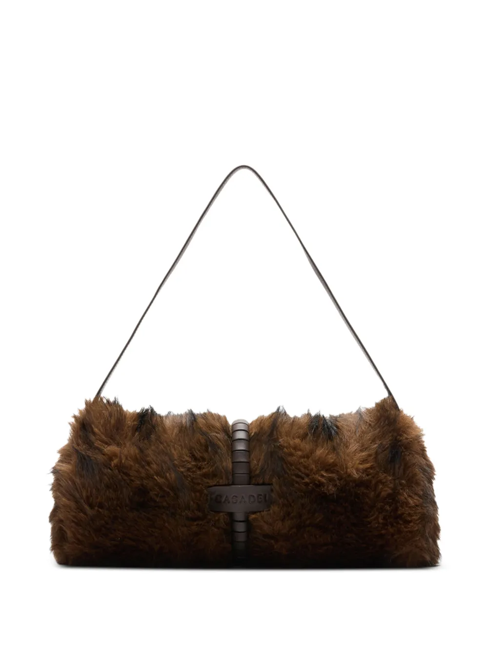Casadei Sub Zero faux-fur shoulder bag Bruin