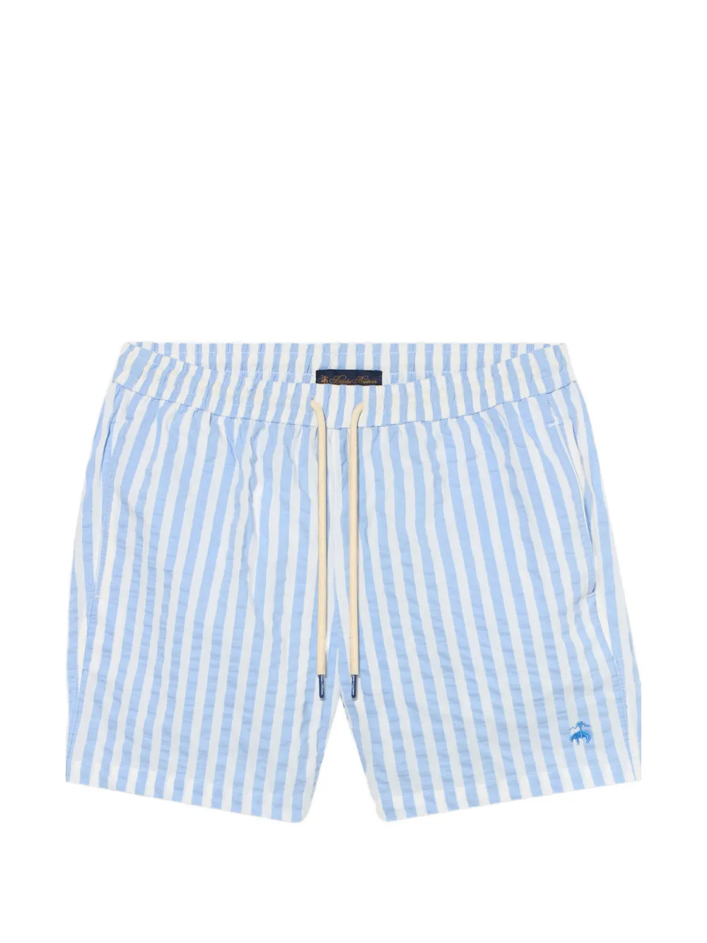 Brooks Brothers Awning stripe swim trunks - Blau