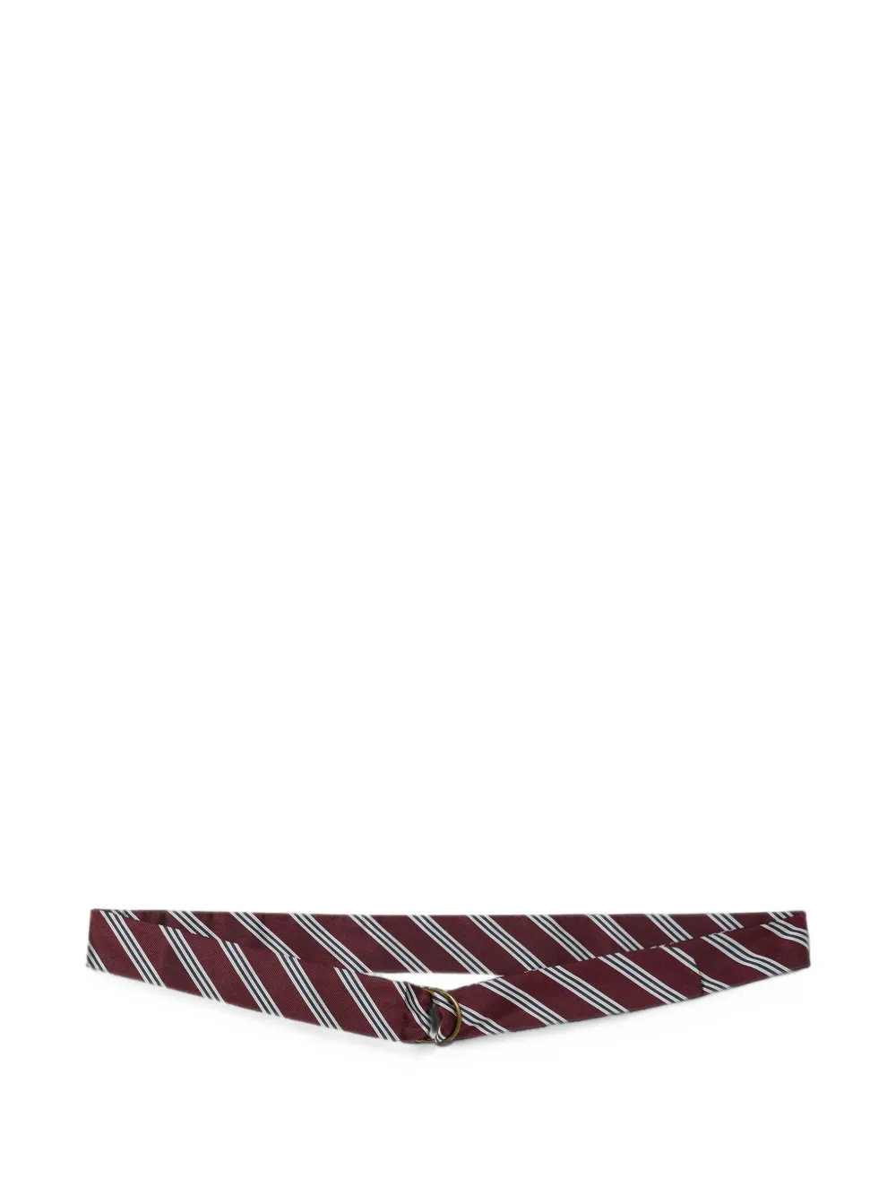 Brooks Brothers regimental-stripe silk belt - Rosso
