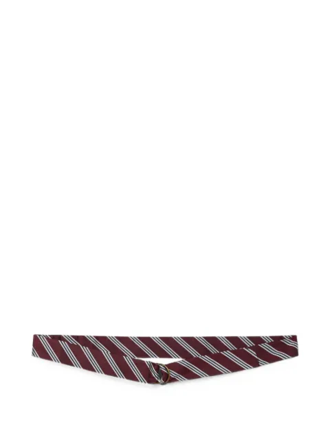 Brooks Brothers regimental-stripe silk belt
