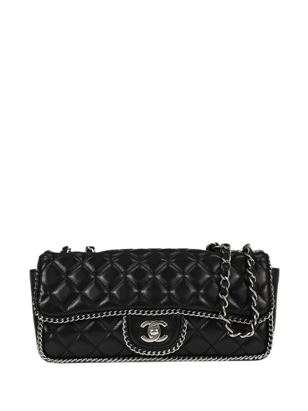 CHANEL Pre-Owned Chain Around East West Flap shoulder bag - Schwarz