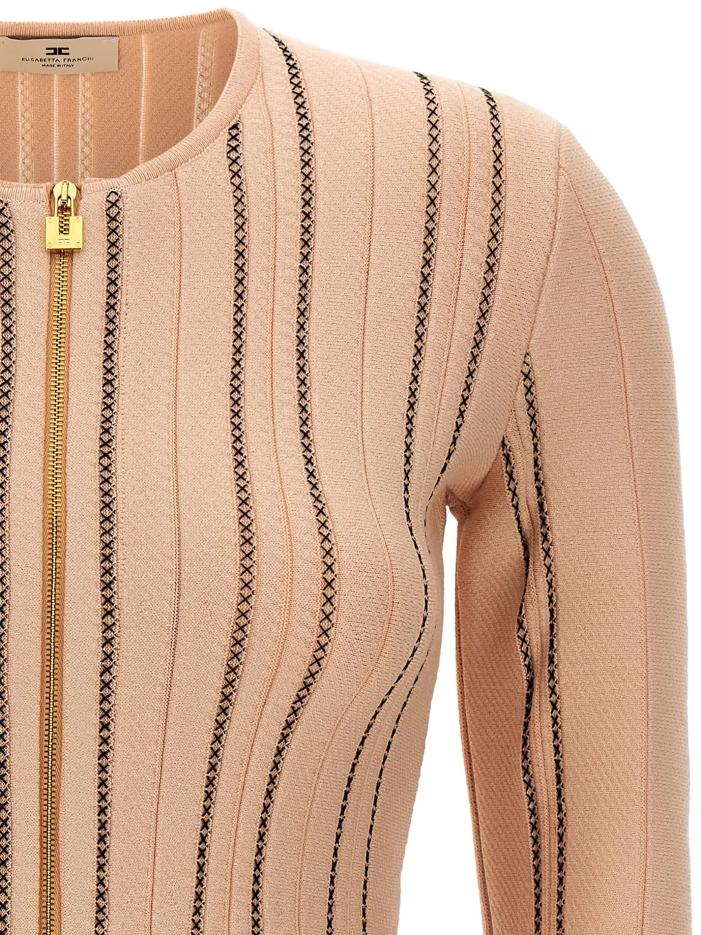 Elisabetta Franchi Cropped vest Beige