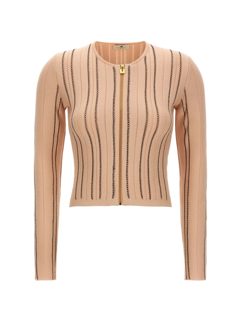Elisabetta Franchi Cropped vest Beige