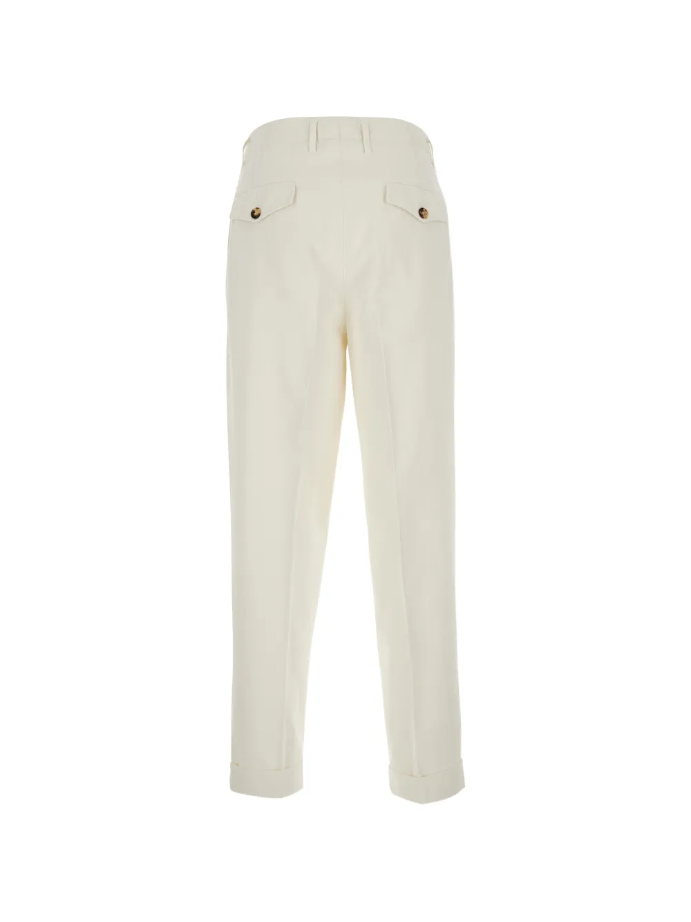 Brunello Cucinelli pleated turn-up tailored trousers Beige