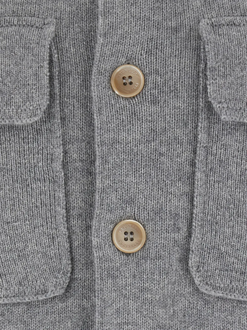 Brunello Cucinelli button-down flap-pocket cardigan Grijs