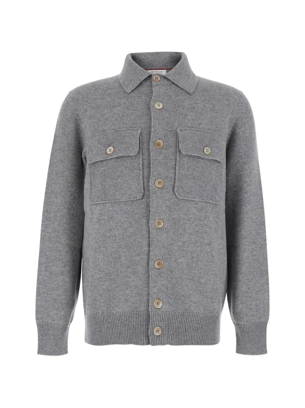Brunello Cucinelli button-down flap-pocket cardigan - Grey