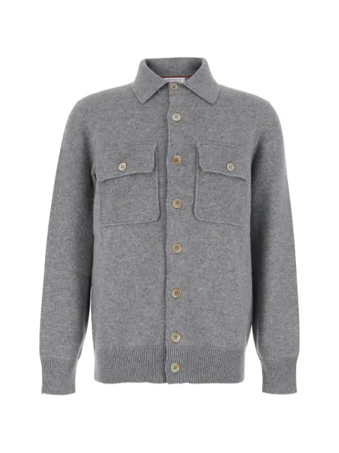 Brunello Cucinelli button-down flap-pocket cardigan