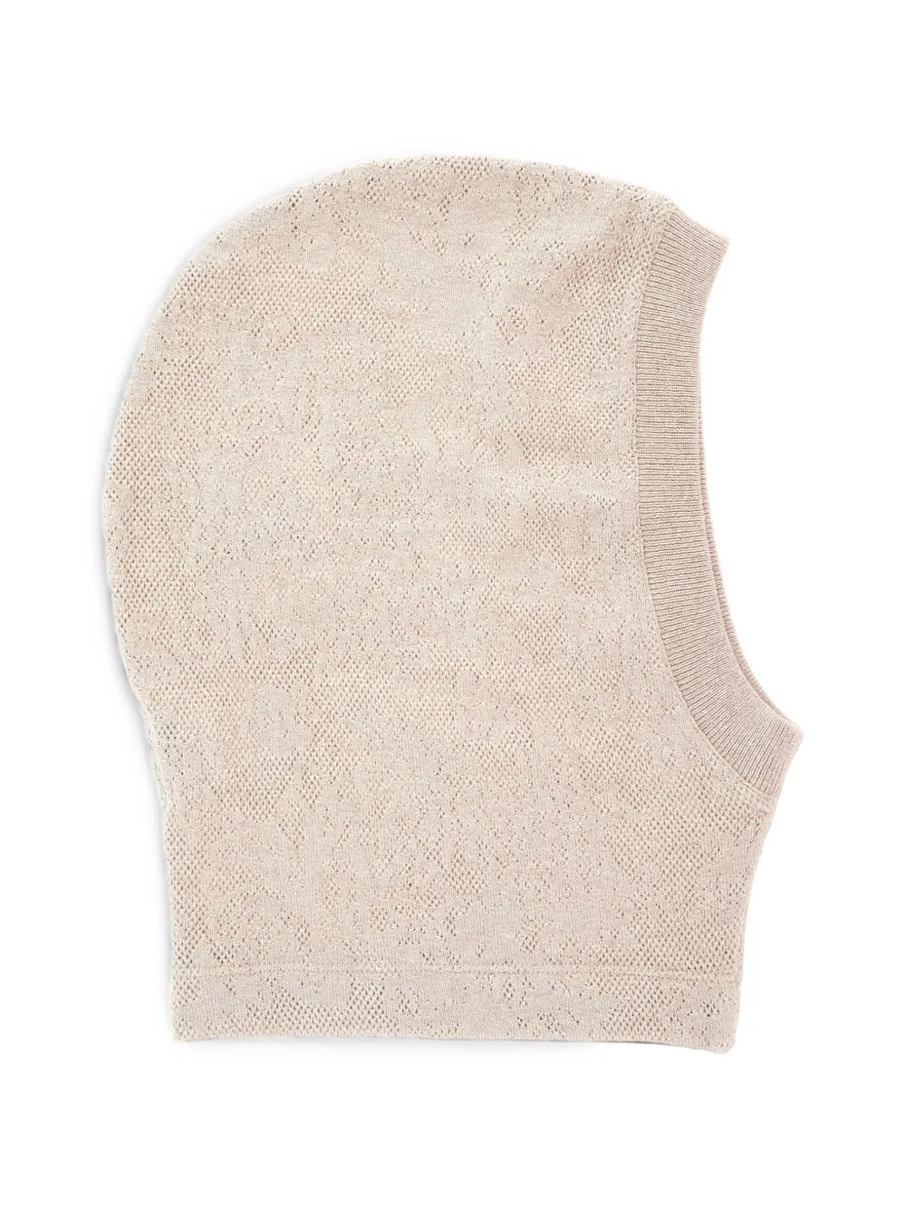 Brunello Cucinelli pointelle-knit balaclava Beige