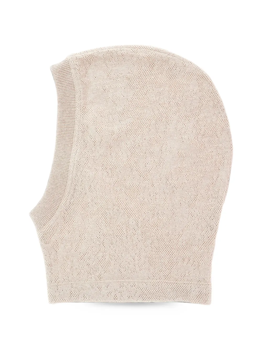 Brunello Cucinelli pointelle-knit balaclava Beige