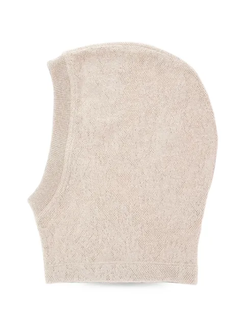 Brunello Cucinelli pointelle-knit balaclava