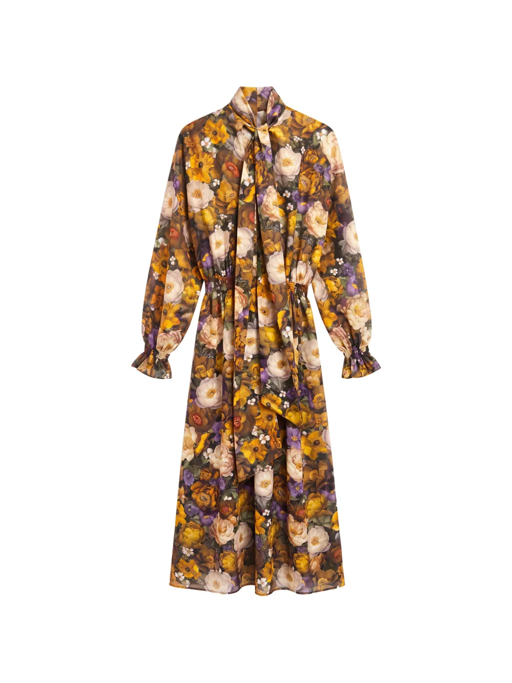 Adam Lippes Seraphina floral-print silk maxi dress Bruin
