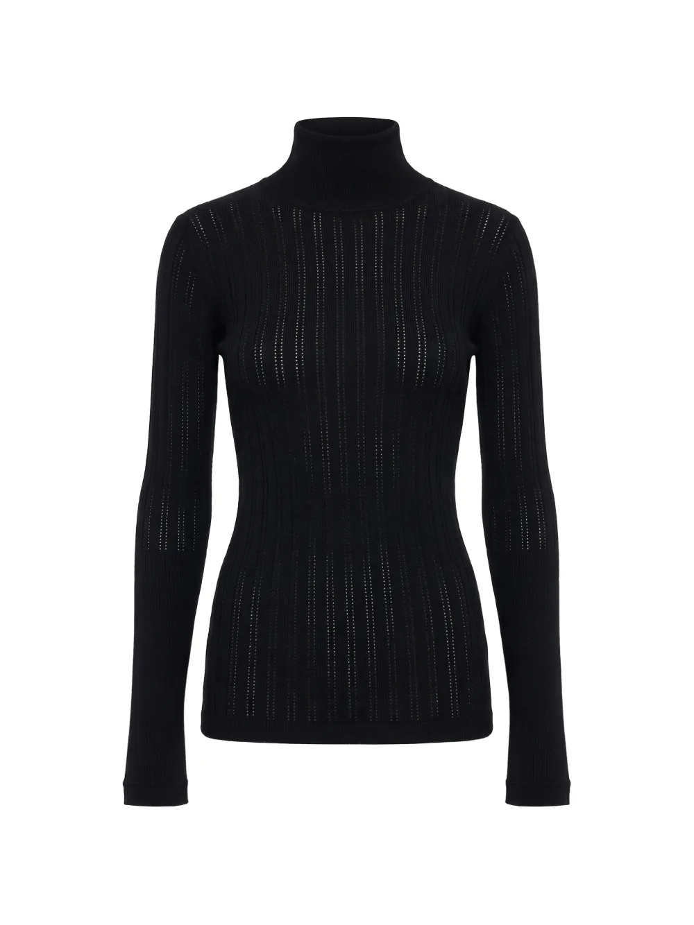 Maria McManus Thermal Mock ribbed-knit top - Toni neutri