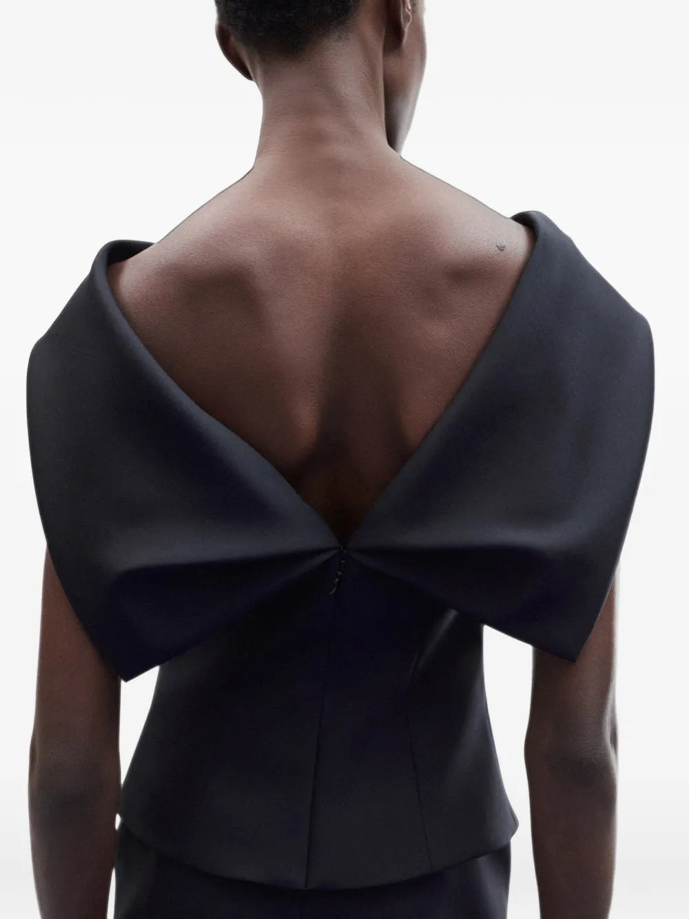 Adam Lippes Fio pleat-detail blouse Zwart